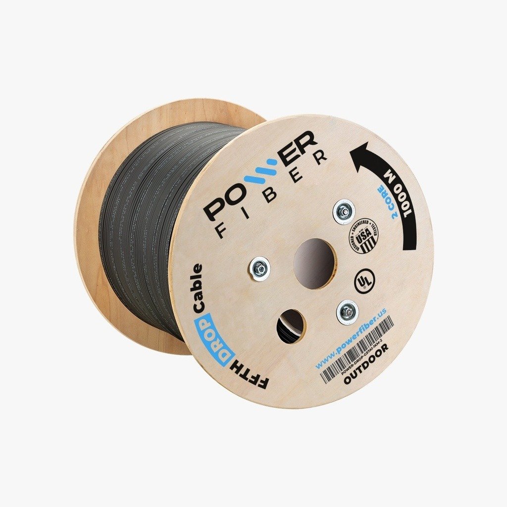 Imagen del Producto: DROP 2 CORES 1KM POWER FIBER OUTDOOR CON MENSAJERO WIREPLUS en Area Electric